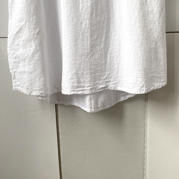 MEN’S RESORT STYLE PERUVIAN COTTON SHORT SLEEVE SHIRT LACE FRONT WHITE SZ MEDIUM - Picture 9 of 10